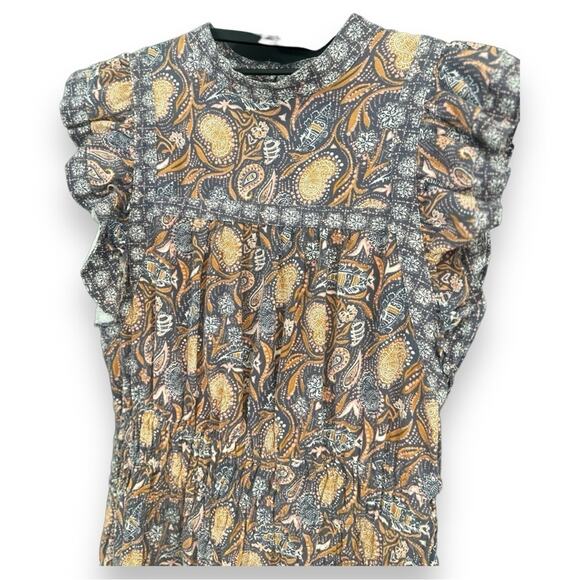 Universal Thread - Paisley Printed High Neck With Pockets Knee Length Dress - Picture 5 of 11